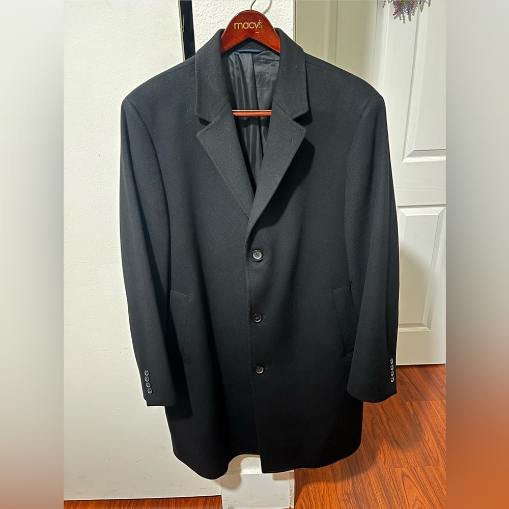 Loro Piana Men's Black Wool Coat - Picture 2 of 9